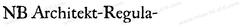 NB Architekt-Regula字体转换